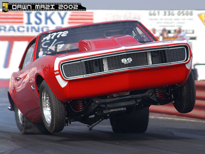 Camaro Jack Spot  on Mike Wadstein Launches His  67 Camaro During The Final Session